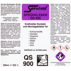 Etikett Sprühkleber QS 900