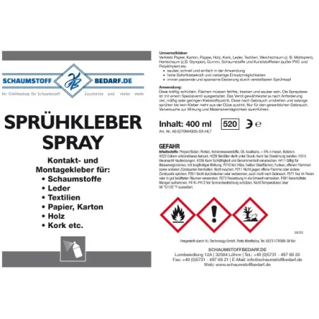 Sprühkleber 400 ml